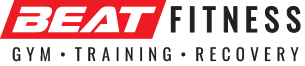 Beat Fitness logo: Gym, Training, Recovery services.